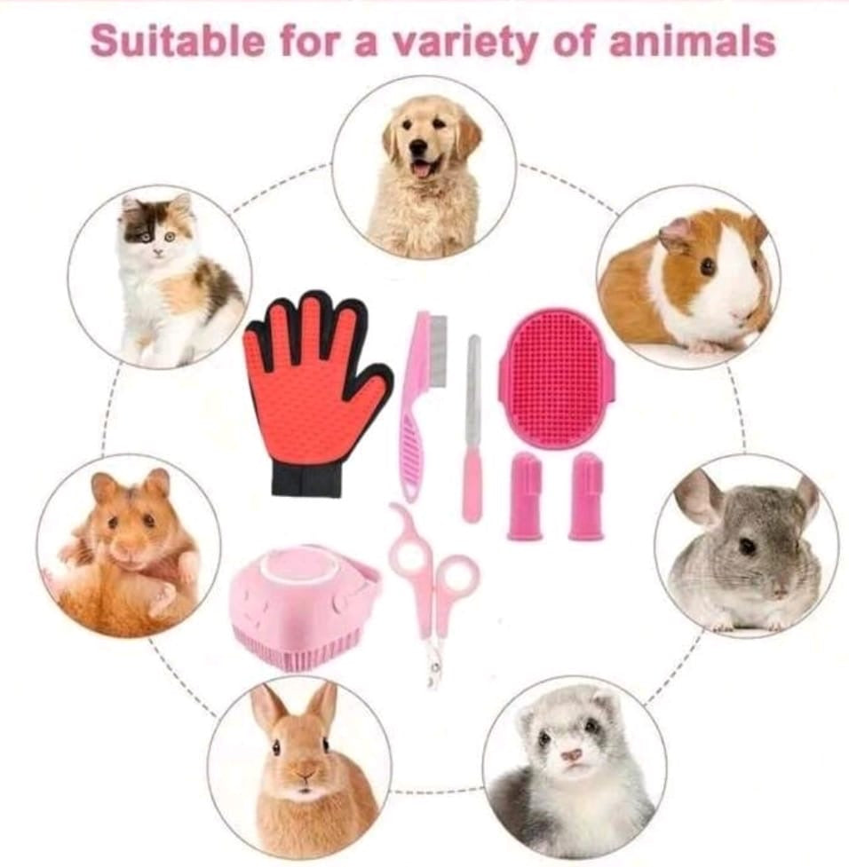 R250.00 8pc Pet Grooming Tool kit