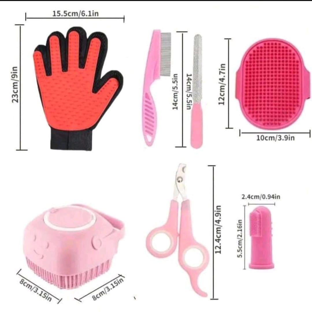 R250.00 8pc Pet Grooming Tool kit